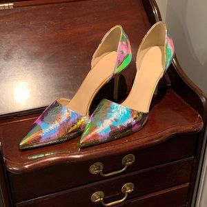 J Crew NEW Elsie Hologram pumps size 10